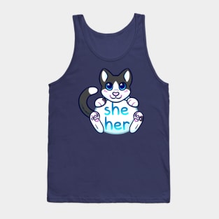 Kitty Pronouns - She/Her Tank Top